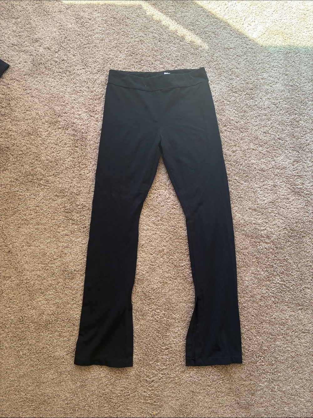 Black Straight-Leg Ponte Pants
